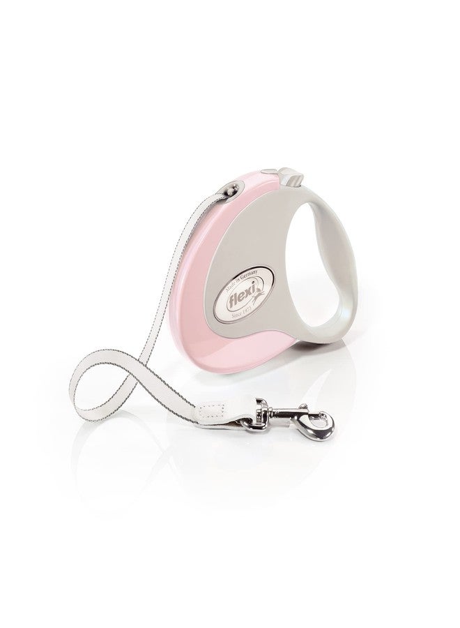 فلكسي مقود كلاب قابل للسحب من فليكسي تيب للكلاب الصغيرة حتى وزن 26 رطلاً - 10 أقدام، وردي/زهري | مقود مشي للحيوانات الأليفة مقاوم للتشابك مع فرامل وإيقاف مؤقت وقفل بيد واحدة | منتج ألماني عالي الجودة - Image 1