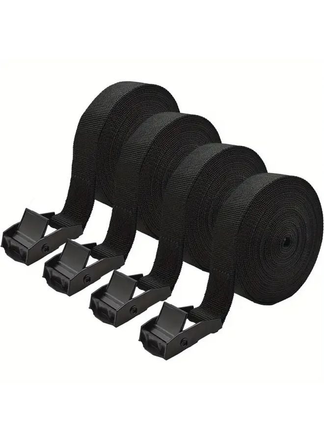 4pcs Adjustable Straps With Lock Teeth Nail Design Reusable For Luggage Transport Cars Bikes Motorcycles Camping - Image 1