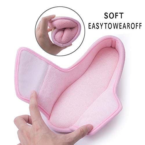 Git-up Women Diabetic Slippers/W Arthritis Edema Adjustable Closure Memory Foam House Shoes Open Toe 7#,Pink.. - Image 4