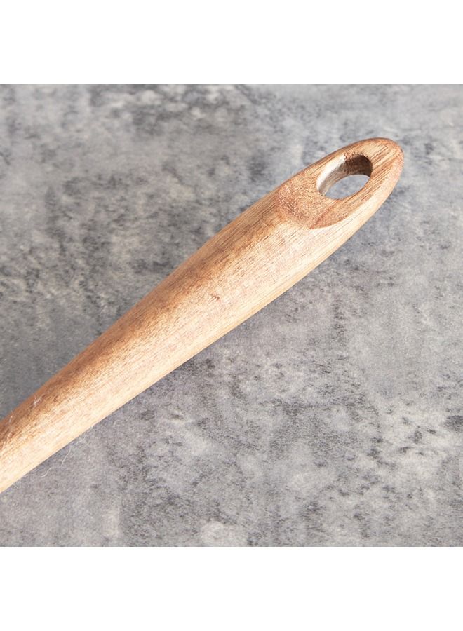 FACKELMANN مغرفة شوربة نايلون صلبة مع مقبض خشبي 28 × 10 سم - Image 3