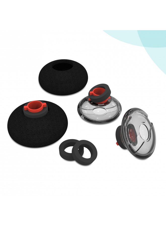 Wiki VALLEY 3X Voyager 5200 Eartips Replacement,Ultra Comfort Silicone Voyager Legend Ear Tips with in-Ear Foam for Plantronics Ploy Voyager 5200 5220 5210 Series Headset Earphone Buds-Large - Image 3