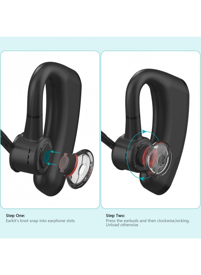 Wiki VALLEY 3X Voyager 5200 Eartips Replacement,Ultra Comfort Silicone Voyager Legend Ear Tips with in-Ear Foam for Plantronics Ploy Voyager 5200 5220 5210 Series Headset Earphone Buds-Large - Image 4