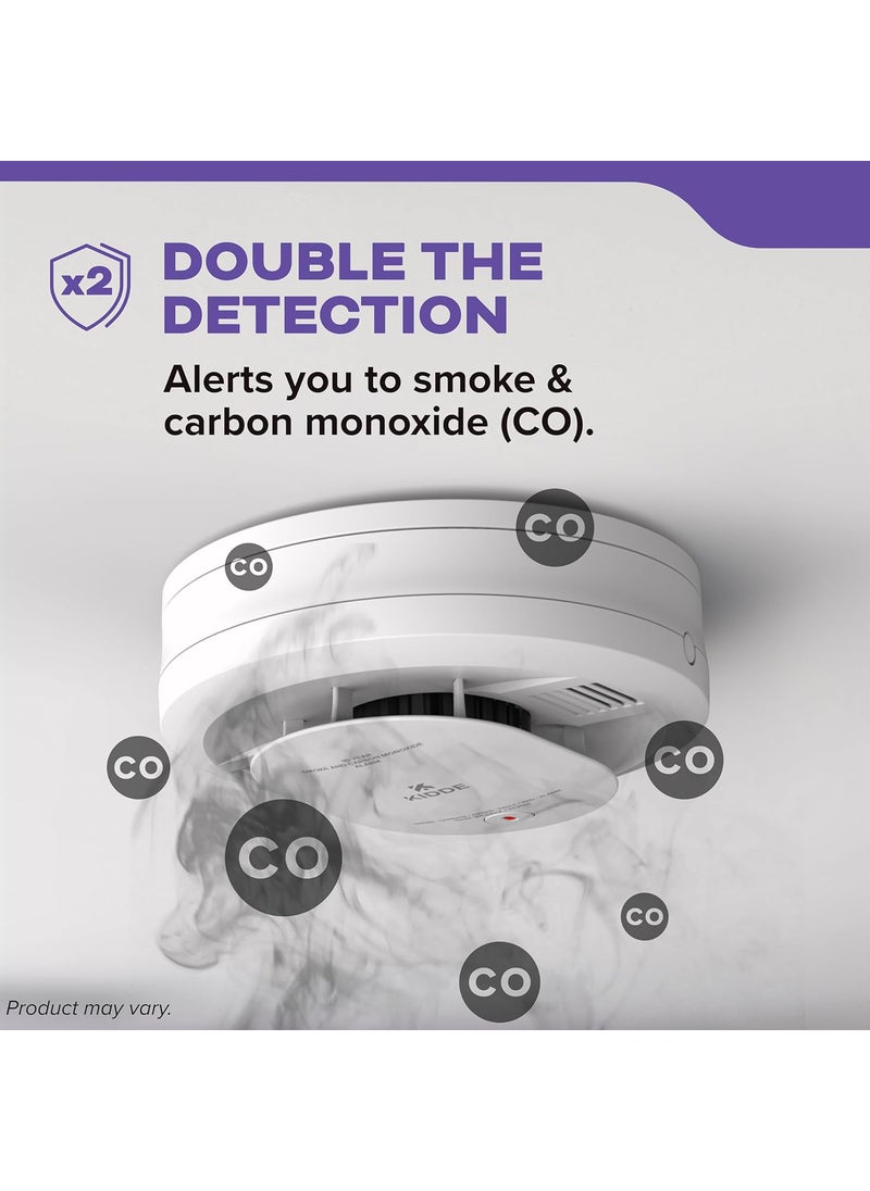 Kidde Kidde Smoke  Carbon Monoxide Detector 10Year Battery Powered Voice Alerts LED Warning Light Indicators 2 Pack  - Image 3