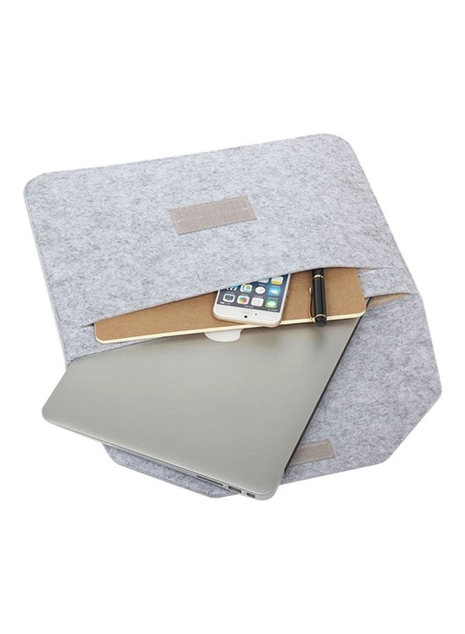 Protective Sleeve For Apple MacBook 13.3 Inch Light Grey Felt Sleeve Case Bag - Image 5