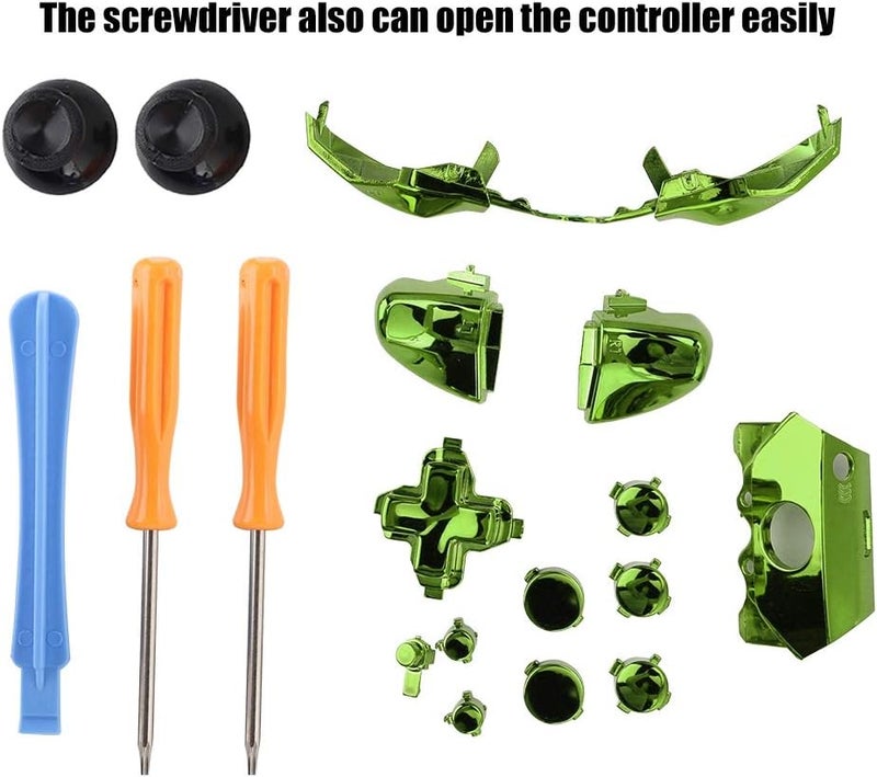 Elite Kit, X box One Elite Controller Accessories, X box Gaming Accessories, X BOX One Elite Controller Accessory Kit with Set Buttons, 2 x Screwdriver, 1 x Wrench for X box 360 Controller.(绿色) - Image 5