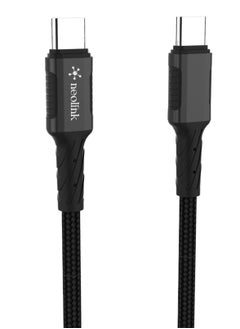 نيو لينك neolink USB 3.0 100W 5A كابل شحن سريع من النوع C إلى النوع C، كابل شاحن USB مضفر من النايلون من النوع C متوافق مع Samsung Galaxy Note 20/10/10+/9/8، S10 S10E، S20 S9 S8 Plus  - Image 1
