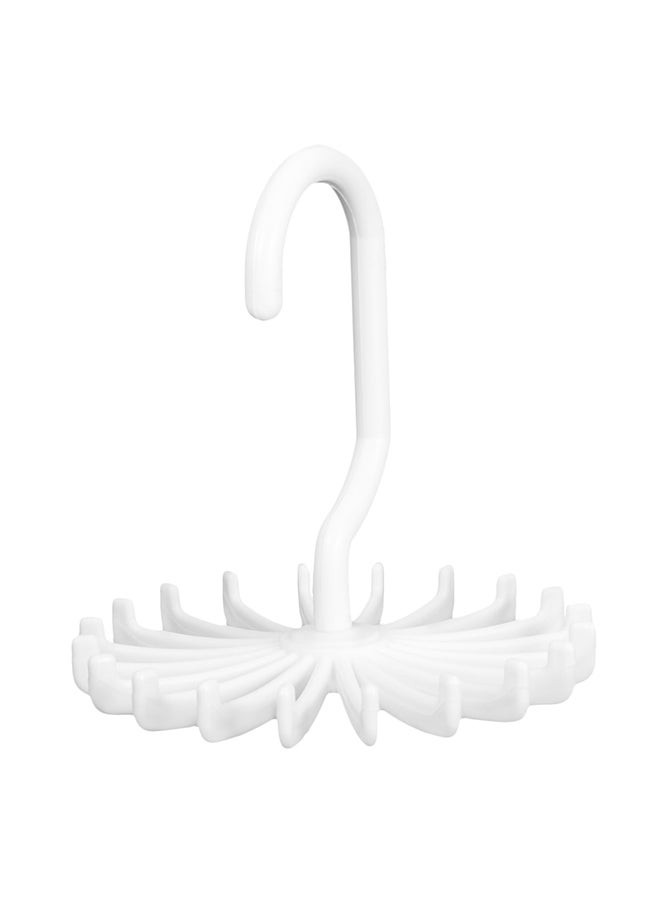 Loquat Plastic Adjustable Rotating Tie Hanger 11x11centimeter - Image 1