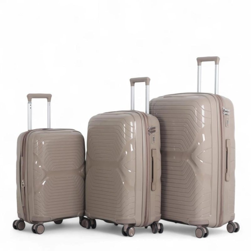 Aviator 3-piece travel bag set made of shatter-resistant polypropylene - Image 1