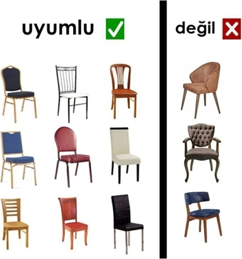 الجيار Bürümcük Chair Cover Elastic, flexible, 35 x 50 cm Standard 1 Piece