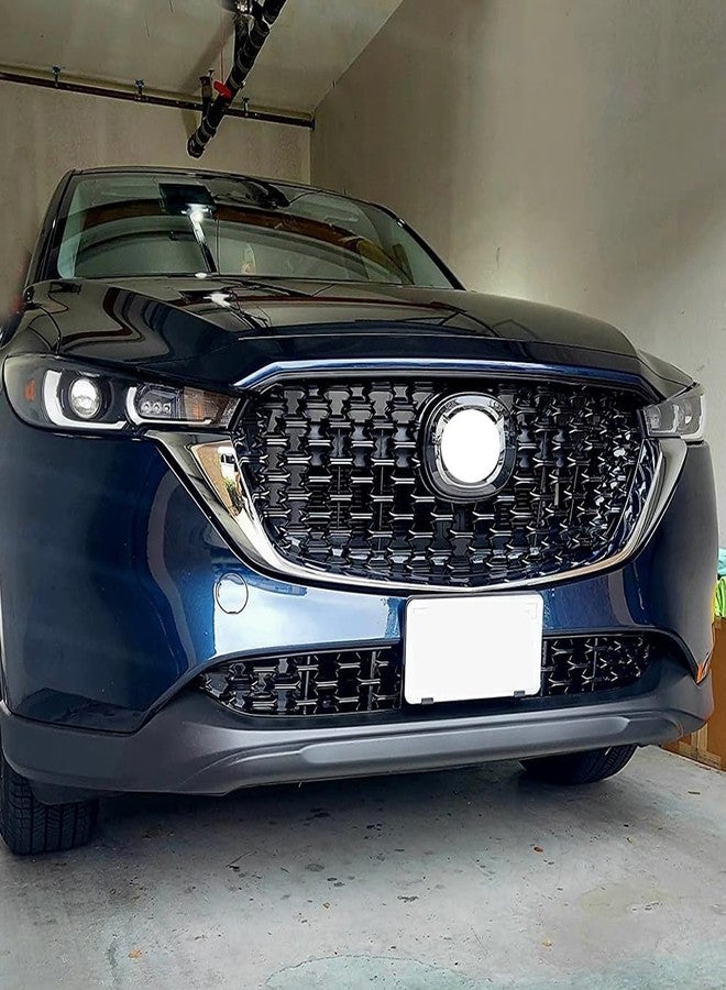 AOKIO حشوات شبكة أمامية سوداء لامعة من AOKIO، واقي شبكة المصد، زينة لسيارات مازدا CX-5 موديلات 2022 و2023 (غير مناسبة لموديلات 2017-2021) - Image 5
