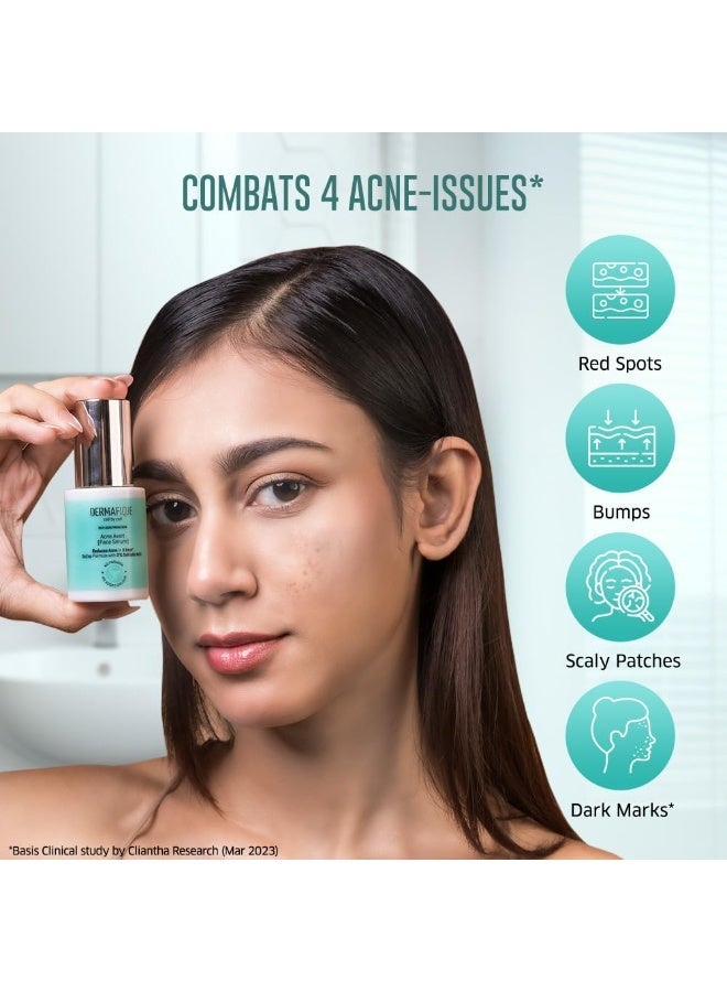 Dermafique Acne Avert Serum 30 ml, with 2% Salicylic Acid, Reduces Acne in 3 Days, for Oily-Acne Prone Skin - Image 3