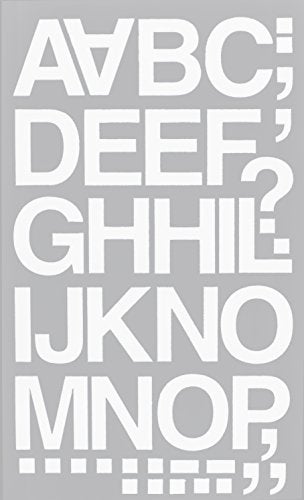 Chartpak Self-Adhesive Vinyl Capital Letters and Numbers, 1-1/2 Inches High, White, 45 per Pack (01046) - Image 2