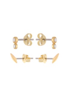 REISS Minnie: Micro Pearl & Bar Stud Earrings Set  - Image 3