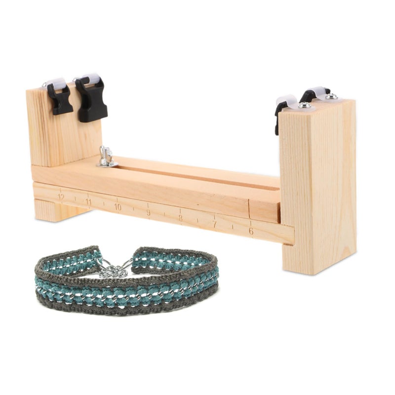 Wooden Jig Bracelet Maker Tool Kit for DIY Craft Braiding and Weaving - Image 5