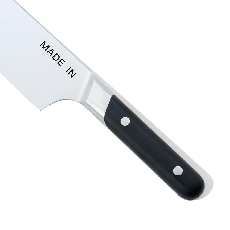 Madein Made In Cookware - 8" Chef Knife - Crafted in France - Full Tang With Truffle Black Handle - Image 2