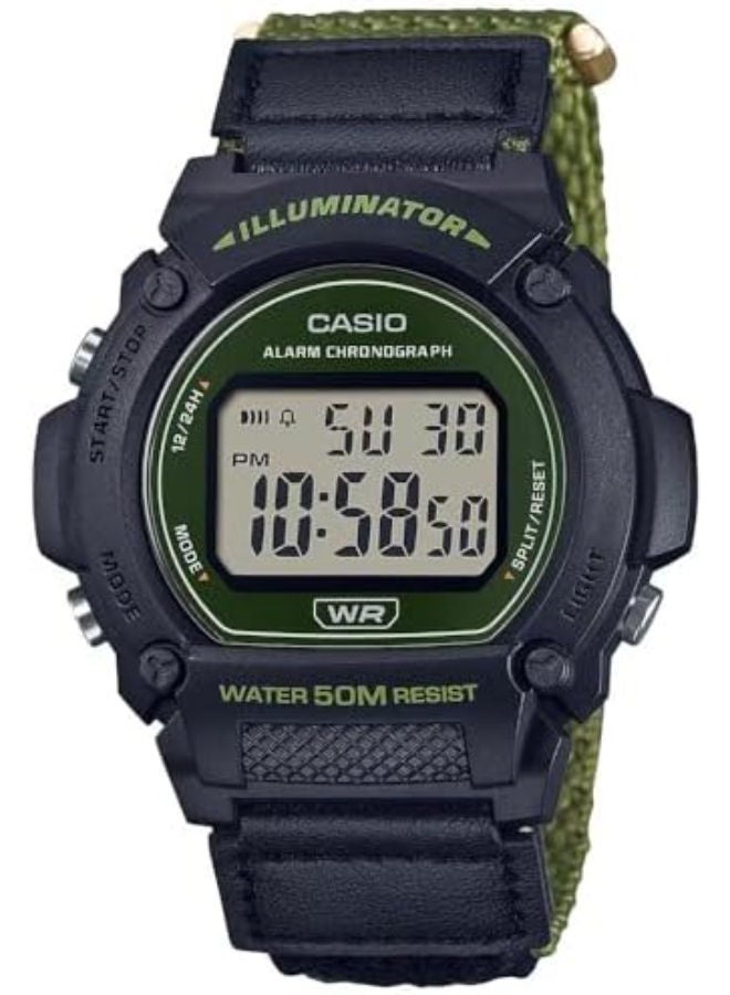 CASIO Resin Digital Watch W-219HB-3AVDF - Image 1
