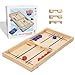 Pinbo Sling Puck Game 18 Premium Wooden Foldable Board 2 Player Tabletop Game for Adults Kids Travel Friendly Classic Slingshot Game - Image 3