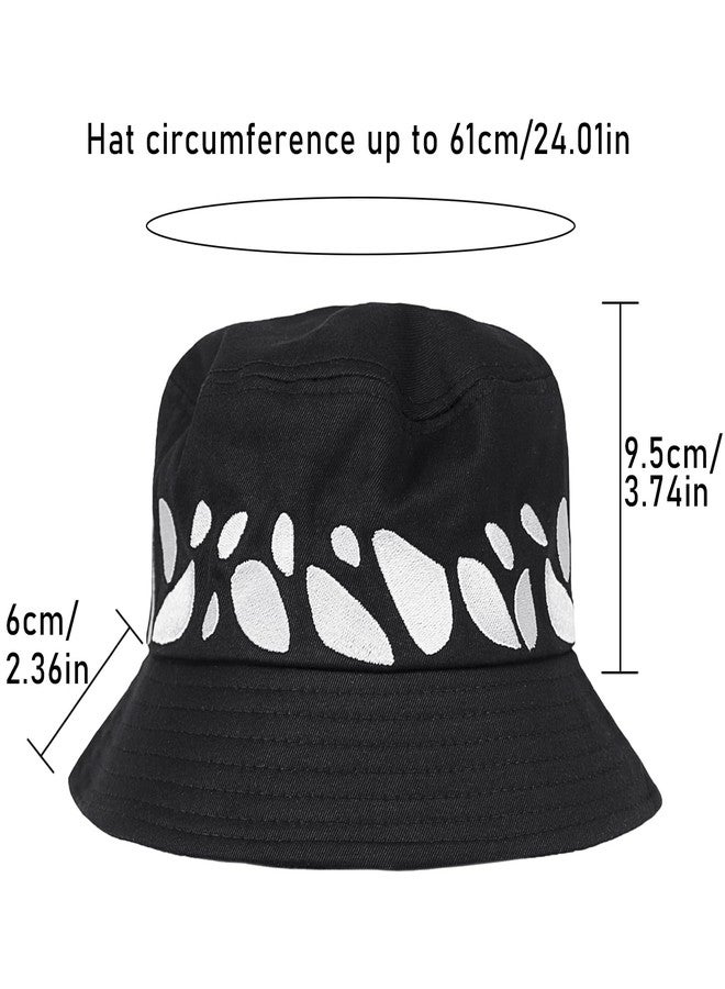 CosInStyle Novel Style Bucket Cosplay Hats Inspired for Men Women Fishing Hat and Summer Protection Hat | 360 Degree Outdoor Beach | UV Protection | Black - Image 5