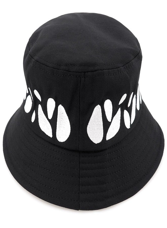 CosInStyle Novel Style Bucket Cosplay Hats Inspired for Men Women Fishing Hat and Summer Protection Hat | 360 Degree Outdoor Beach | UV Protection | Black - Image 3