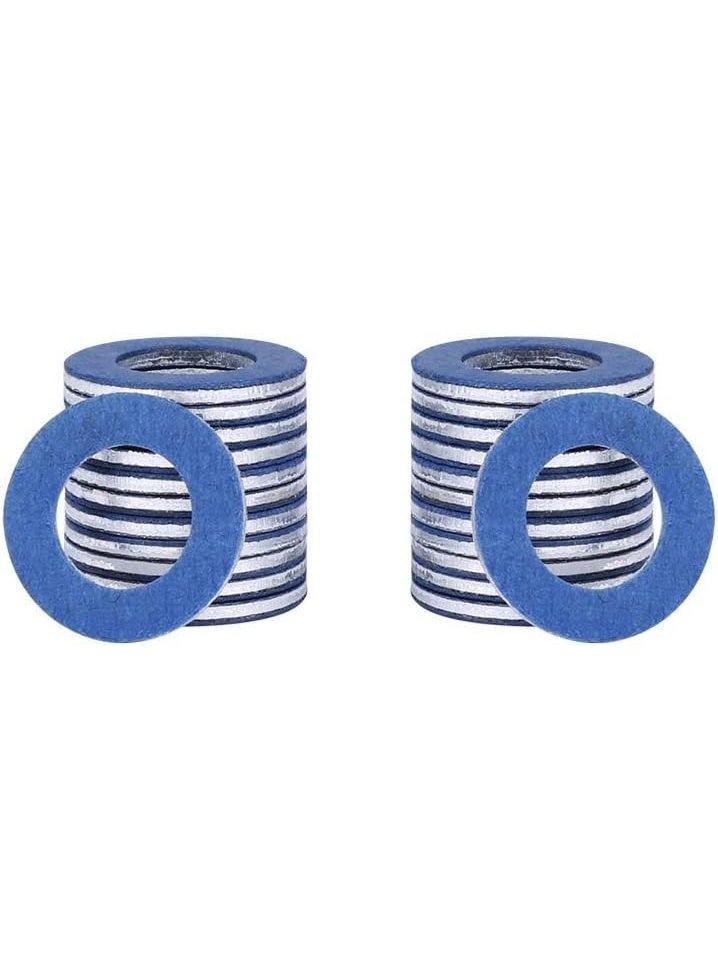 24Pcs Aluminum Oil Drain Plug Crush Washers, OEM#90430-12031 Replacement Sealing Gaskets Compatible with Toyota Lexus Scion - Image 2