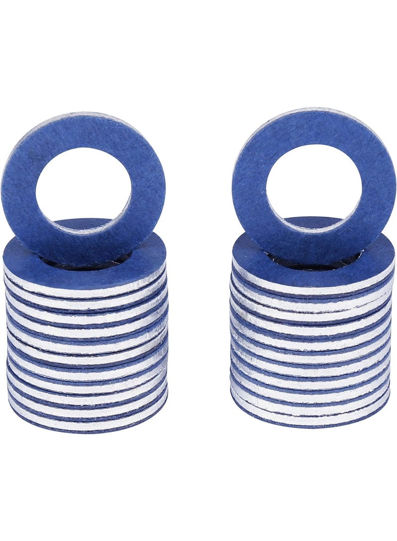 24Pcs Aluminum Oil Drain Plug Crush Washers, OEM#90430-12031 Replacement Sealing Gaskets Compatible with Toyota Lexus Scion - Image 4