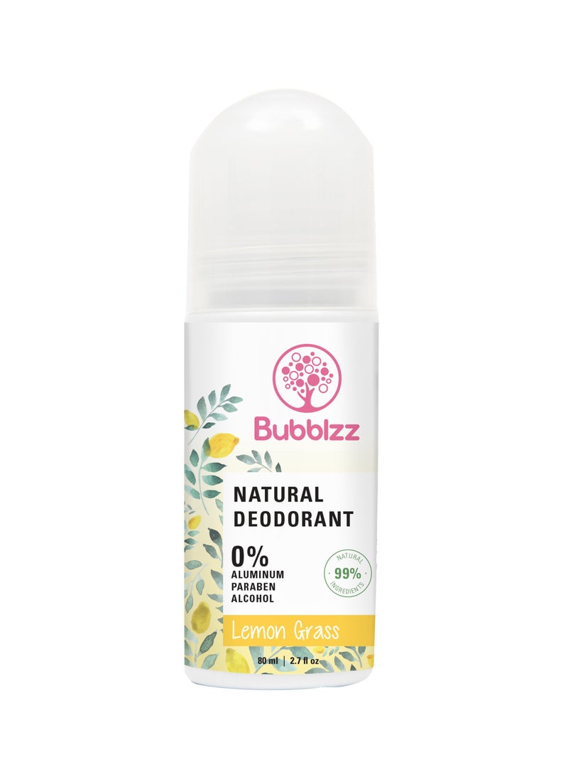 Bubblzz Lemon Grass Natural Deodorant 