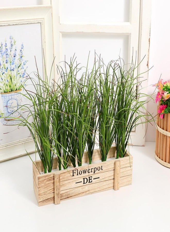 RORPOIR 12Pcs Artificial Grass Plants 8.66In Fake Grass Stems Lifelike Greenery for Indoor and Outdoor Home Decor Simulation Plant Decorations - Image 3