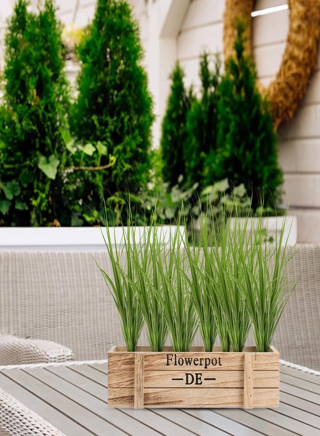 RORPOIR 12Pcs Artificial Grass Plants 8.66In Fake Grass Stems Lifelike Greenery for Indoor and Outdoor Home Decor Simulation Plant Decorations - Image 2