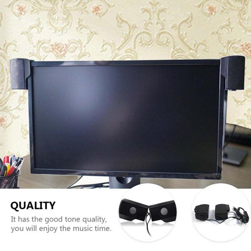 USB Powered Computer Speaker with Audio Jack High Resolution Digital Amplifier Portable Desktop Speaker for Laptop Clear Sound - Image 3