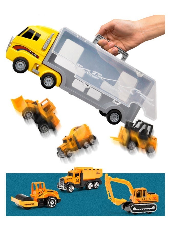 كيلا ألعاب أطفال للأولاد من عمر 3 إلى 9 سنوات، ألعاب بناء، سيارة، مركبة نقل مزدوجة الجوانب، مركبة هندسية من سبائك معدنية مصبوبة، هدايا للأطفال من عمر 3 إلى 4 سنوات، حفلات أعياد الميلاد، الأولاد والبنات - Image 4