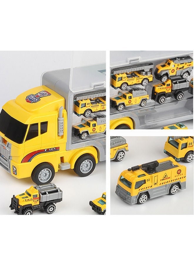 كيلا ألعاب أطفال للأولاد من عمر 3 إلى 9 سنوات، ألعاب بناء، سيارة، مركبة نقل مزدوجة الجوانب، مركبة هندسية من سبائك معدنية مصبوبة، هدايا للأطفال من عمر 3 إلى 4 سنوات، حفلات أعياد الميلاد، الأولاد والبنات - Image 3