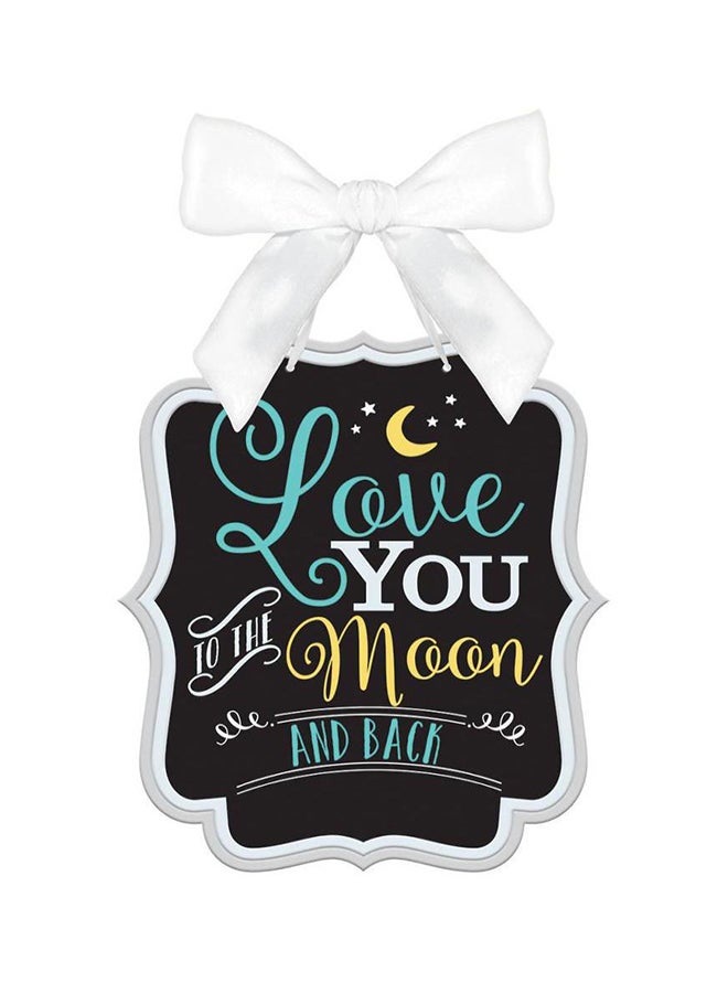 Amscan Baby Shower Sign - Ribbon Bow Hanger - Neutral