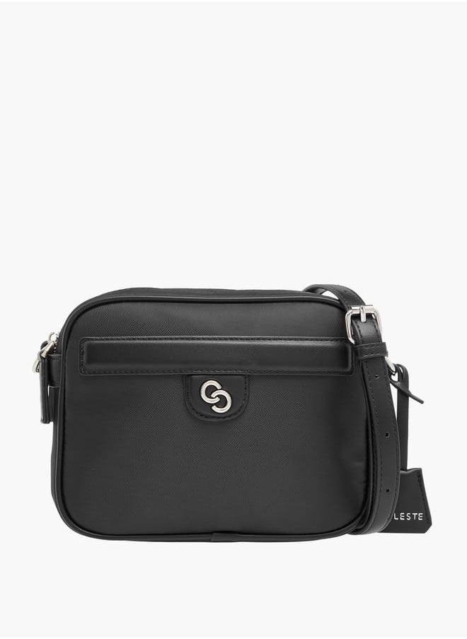 Celeste Womens Textured Crossbody Bag With Adjustable Strap And Zip Closure  - Image 1