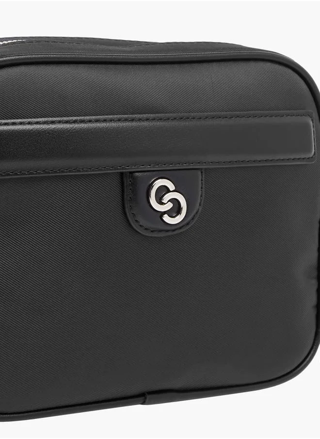 سيليست Womens Textured Crossbody Bag With Adjustable Strap And Zip Closure