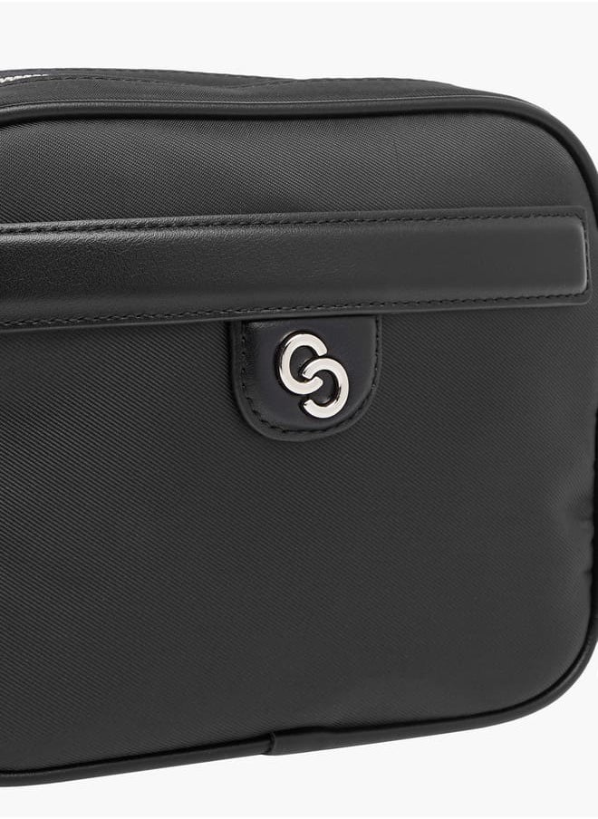 Celeste Womens Textured Crossbody Bag With Adjustable Strap And Zip Closure  - Image 4