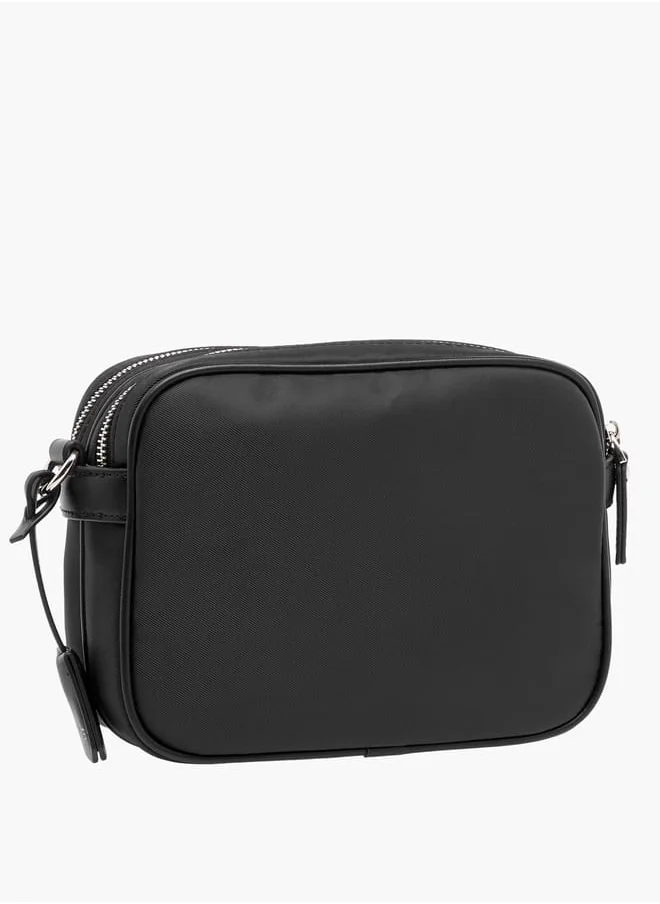 سيليست Womens Textured Crossbody Bag With Adjustable Strap And Zip Closure