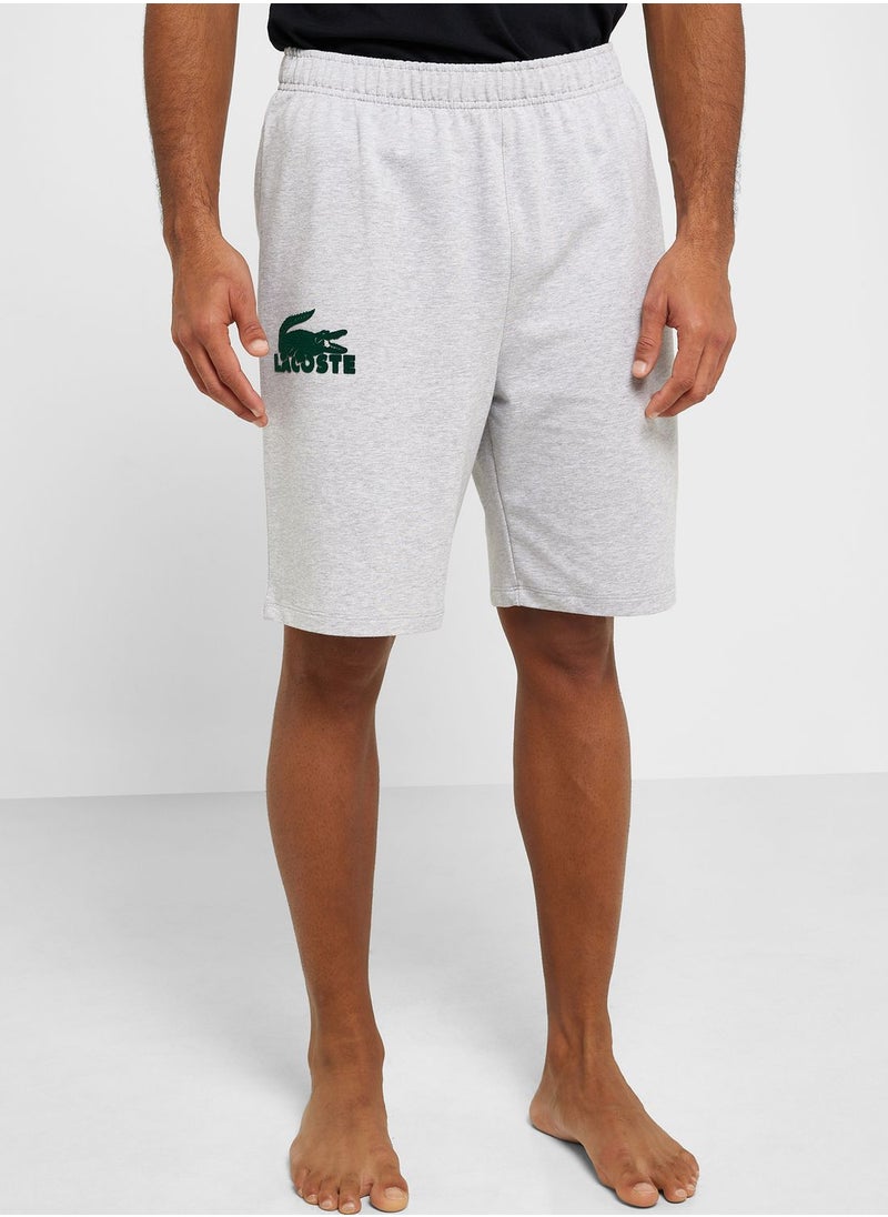 LACOSTE - Logo Drawstring Shorts - Image 1