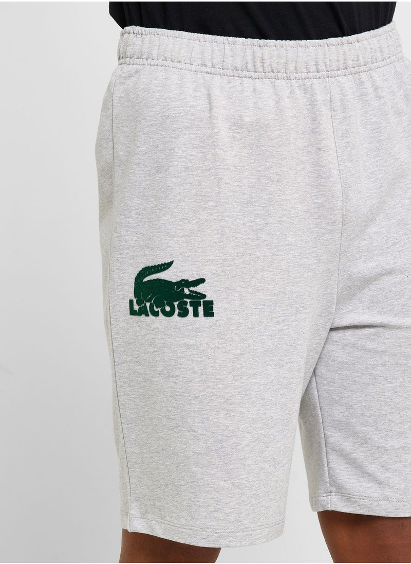 LACOSTE - Logo Drawstring Shorts - Image 1