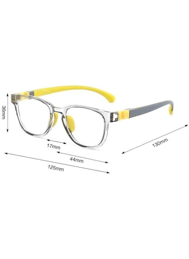 Fantiace Kids Eyeglasses Frame Non Prescription Children Glasses For Girls Llear Lens (C1) - Image 4
