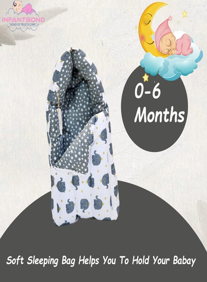 Infantbond Combo of Baby Bedding Set | Baby Bed | Newborn Baby Bedding All (0-6 Months) (Elephant) (3, Grey E) - Image 4
