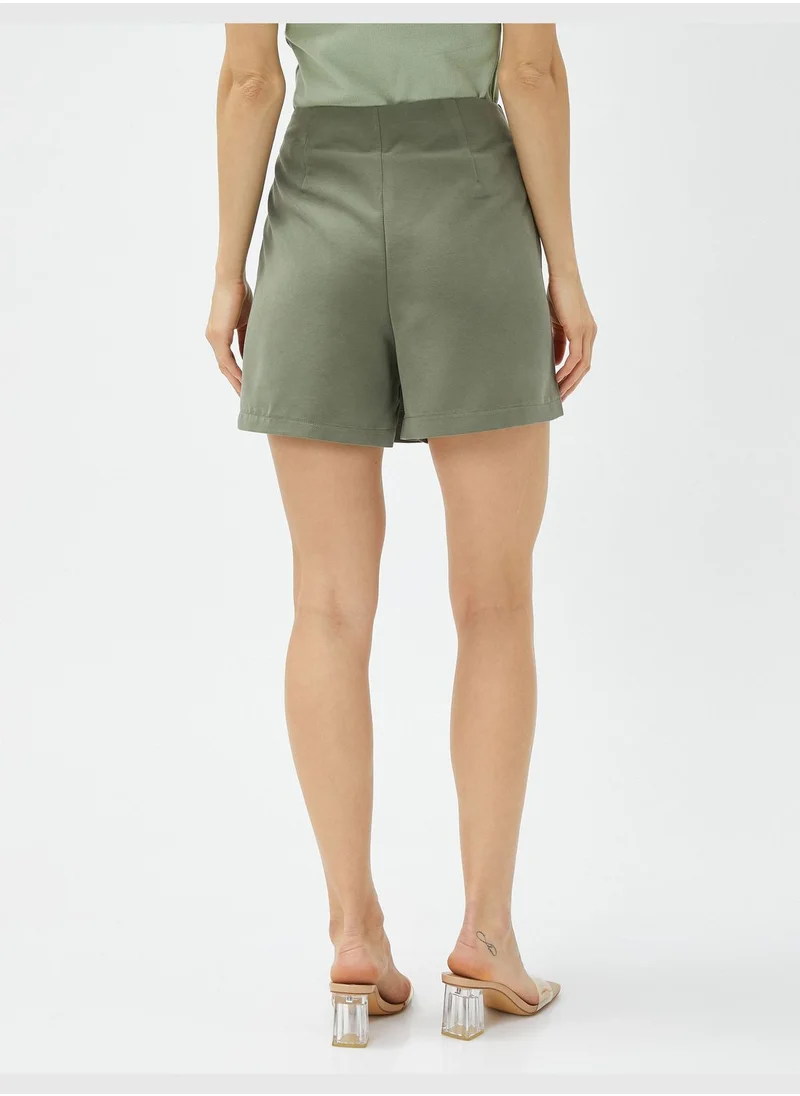KOTON Belt Detail Modal Mix Mini Skort