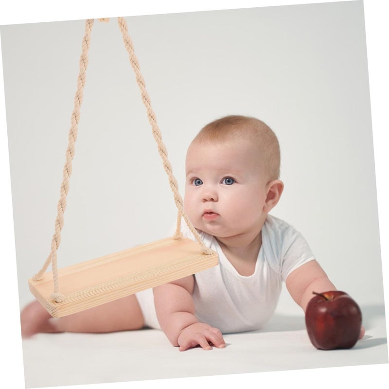 Portable Wooden Baby Swing Prop For Photography Wooden Swing Chair - Image 5