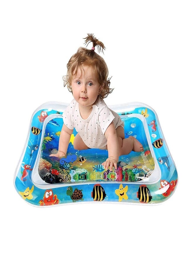 TAPUJI Tummy Time Water Mat for Babies | Inflatable Sensory Play Activity Mat for Newborns & Infants 6-12 Months | Water-Filled Baby Play Gym for Motor Skill Development | Leakproof Baby Crawling Mat | Pack of 1 - Image 1