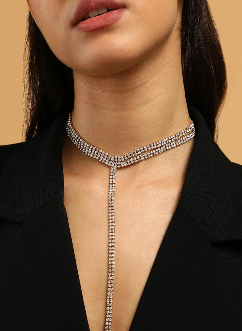 سوهي Women's The Bijou Multi-Layer Lariat Necklace