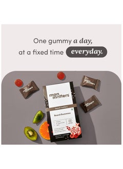 مان ماترز Man Matters Beard Gummies for Men عبوة 30 يومًا | تكثيف اللحية وتحفيز بصيلات اللحية وتحسين كثافتها، البيوتين وحمض الأسبارتيك والكرياتين، خالٍ من الجيلاتين، نباتي بنسبة 100%  - Image 5