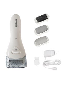 Callus Remover For Feet | 1 Year Warranty | Foot Scrubber For Dead Skin, 3 Changeable Roller Heads, Foot Scrubber, Feet Dead Skin Remover, Pedicure Machine With Adapter (Llpcw04, White) - pzsku/ZA151E5B081A639750508Z/45/_/1735567105/440d03a9-cec7-4bbe-88e4-d45ba7f001f6