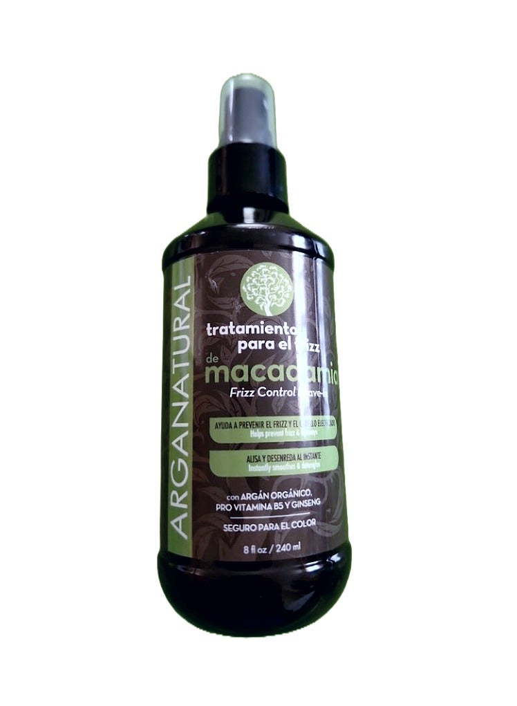 Arganatural Macadamia Frizz Control Leave In Conditioner 8 FL OZ