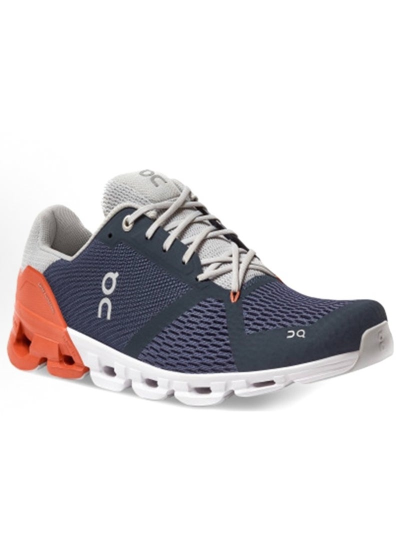 ON cloud flyer casual sneakers blue, white and orange  - Image 3