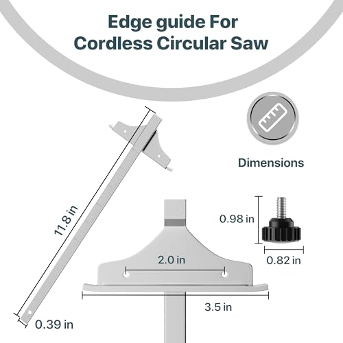 SurpLee 38109100 Circular Saw Guide Replacement Compatible with DC390K DW936 DC300 DC310 DCS391B DCS393 DC390B Edge Guide Saw Fence for Cordless Circular Saws - Image 3