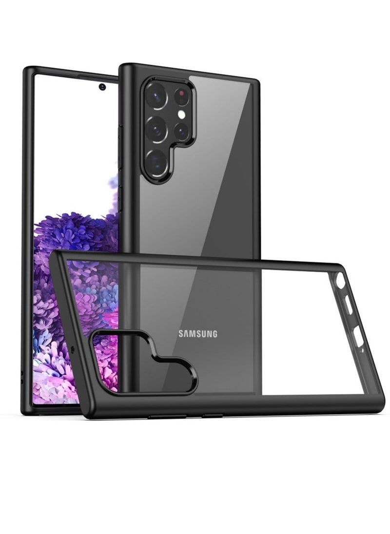 Raxoom Premium Matte TPU With Clear Hard PC Hybrid Phone Case for Samsung Galaxy S22 Ultra - Image 1